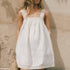 Women Lace Stitching Cami Dress Summer Loose Slimming White Holiday Short Dress by Ragazza
