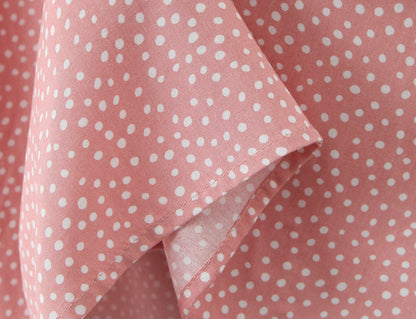 Women Clothing Spring Lace Polka Dot Short Sleeve Dress by Ragazza