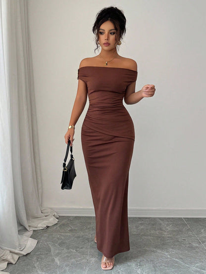 Autumn Winter off the Shoulder off Neck Dress Sexy Elegant Dress Evening Dress Women Clothing by Ragazza