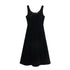 Women Clothing Spring Hepburn Boutique Thick Velvet Vest Sleeveless Dress by Ragazza