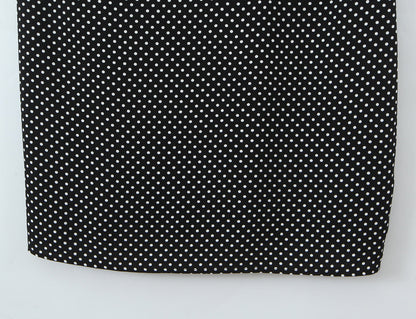 French Polka Dot Brace Maxi Dress Retro Sexy Slim V neck Lace Stitching Dress for Women Early Spring by Ragazza
