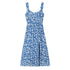 Women Summer Pastoral Printed Mini Dress A line Short Skirt Lace up Slim Chiffon Cami Dress by Ragazza