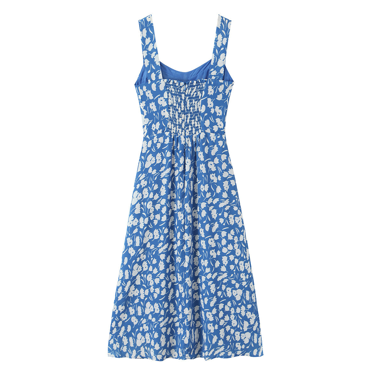 Women Summer Pastoral Printed Mini Dress A line Short Skirt Lace up Slim Chiffon Cami Dress by Ragazza