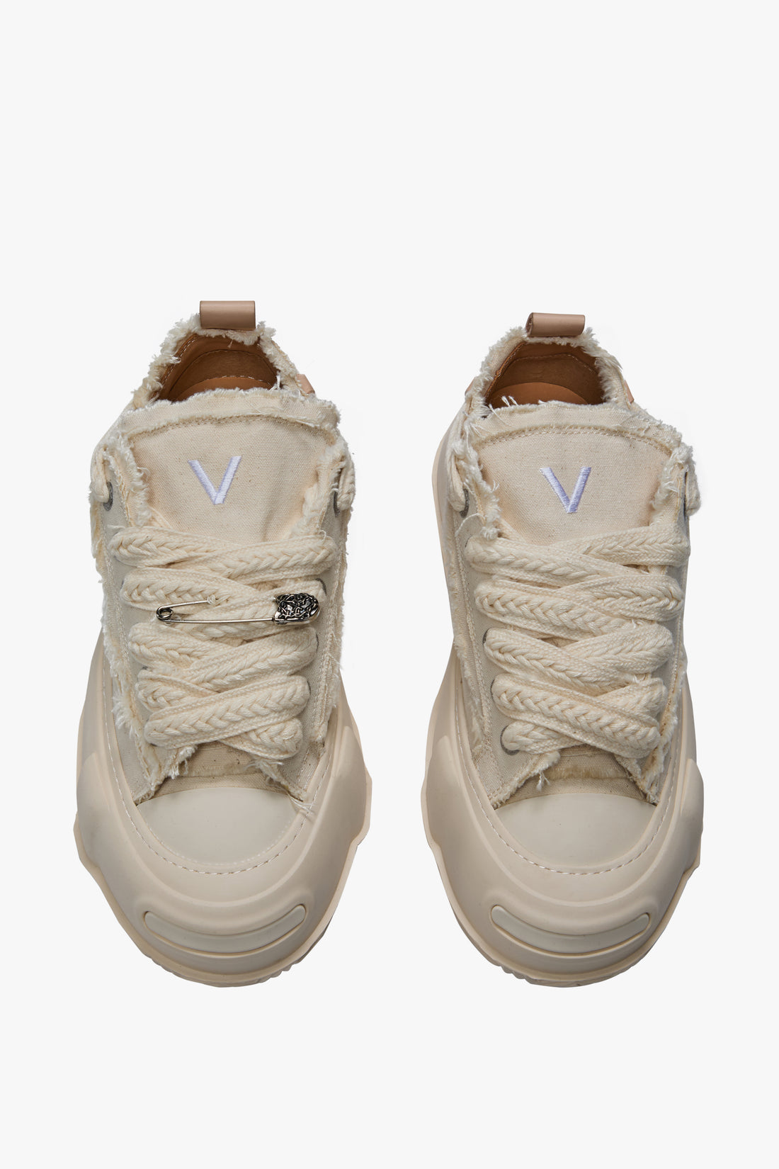 Valabasas Vision Shoes - Cream Leather by Denim Exchange