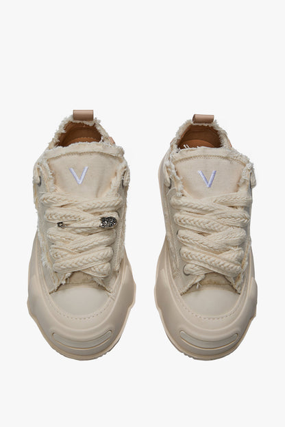 Valabasas Vision Shoes - Cream Leather by Denim Exchange