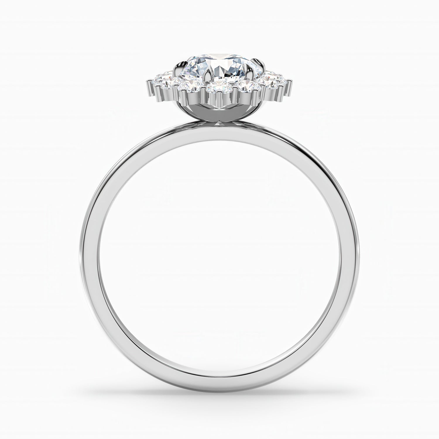 Mila 4.5 Carat Round Cut Vintage Inspired Halo Lab Grown Diamond Ring in 14k Yellow Gold  DestGlow