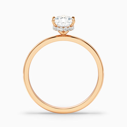 Qiana 5.5 Carat Pear Cut Hidden Halo Moissanite Diamond Ring in 10k Yellow Gold