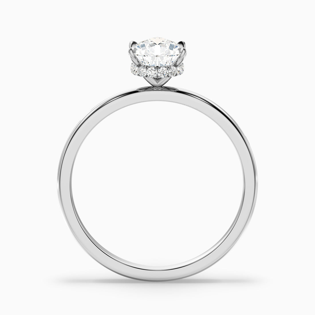 Avery 5 Carat Pear Cut Hidden Halo Lab Grown Diamond Ring in 925 Sterling Silver  DestGlow