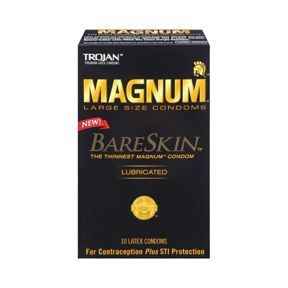 Trojan Magnum Large Size BareSkin Lubricated Latex Condoms by Pasteur Pharmacy