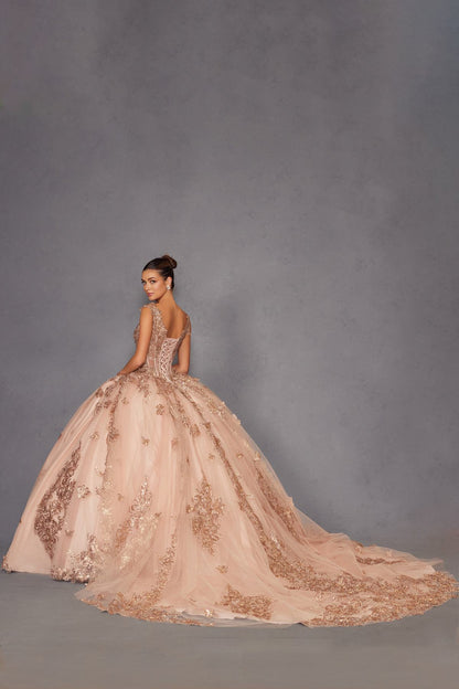 Juliet JT1485J Off the Shoulder Cinderella Quinceanera Ball Gown by DiscountDressShop