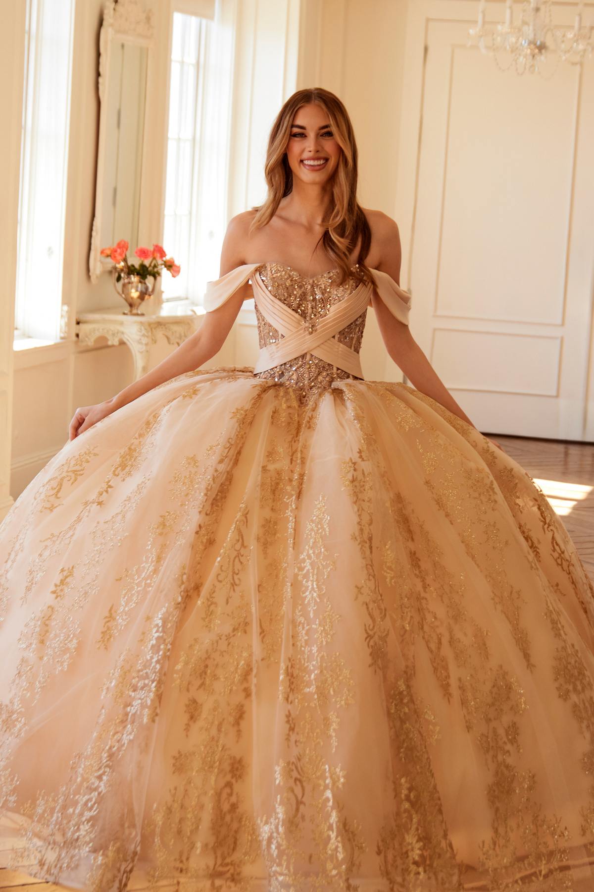 Juliet JT1488H Royal Princess A-Line Ball Gown Quinceanera by DiscountDressShop