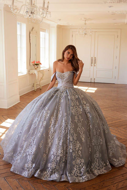 Juliet JT1488H Royal Princess A-Line Ball Gown Quinceanera by DiscountDressShop