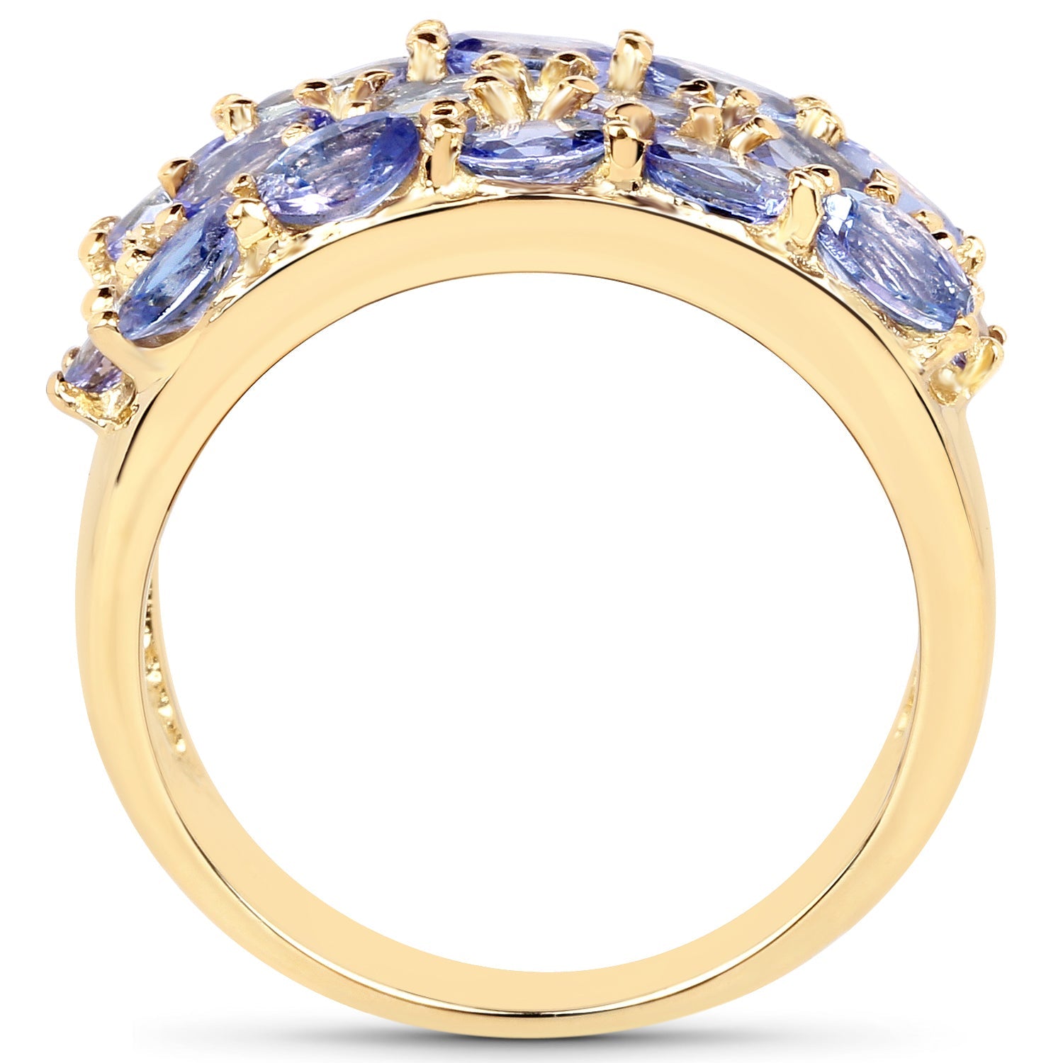 2.72 Carat Genuine Tanzanite .925 Sterling Silver Ring by Bids.com