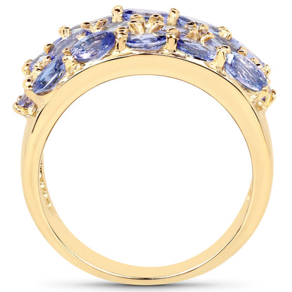 2.72 Carat Genuine Tanzanite .925 Sterling Silver Ring by Bids.com