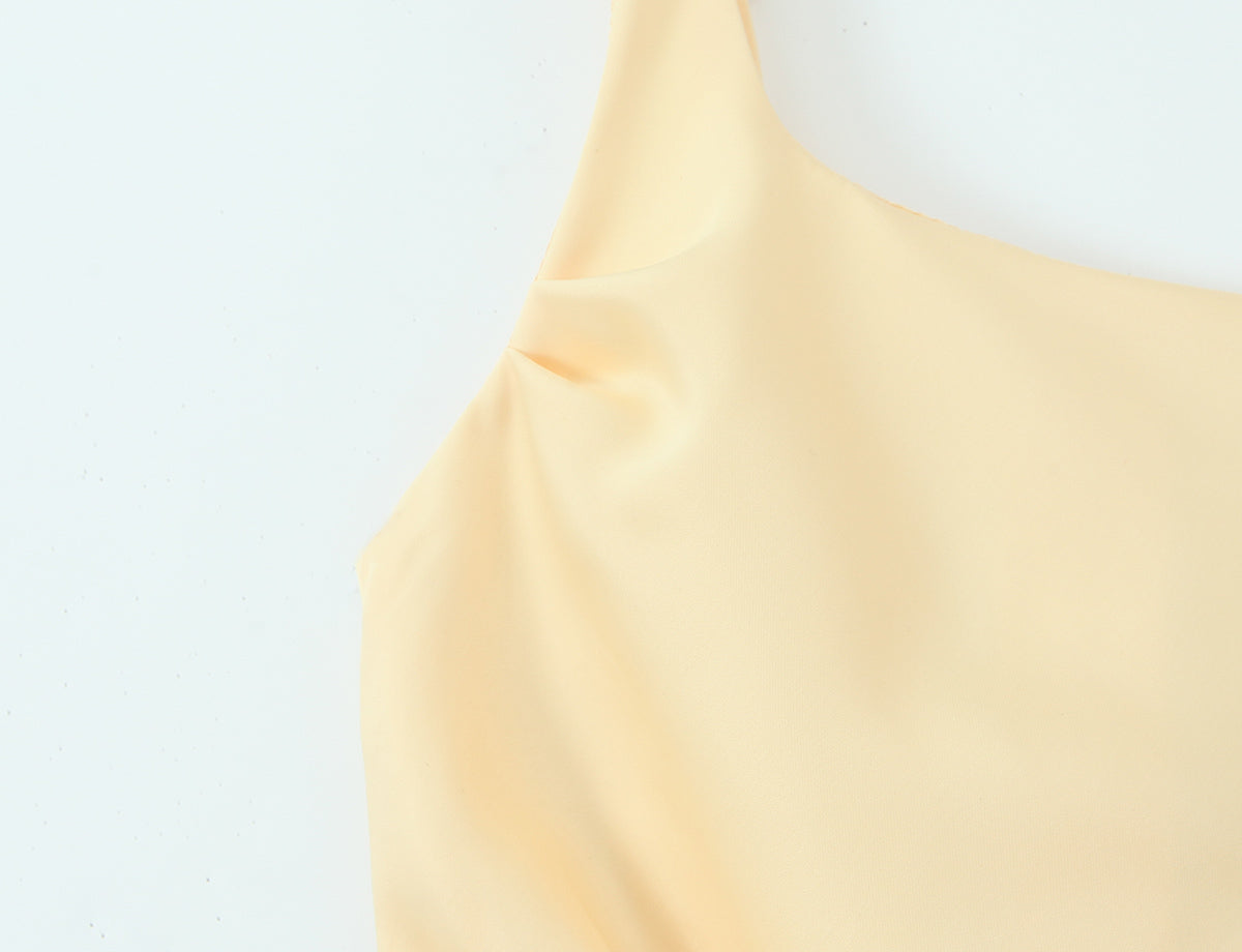 French Socialite Cocktail Boning Corset Fishtail Dress Lace up Waist Controlled Cami Dress  DestGlow