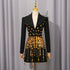 Street Long Sleeve Dress Women Spring Autumn Tassel Rhinestone Women Short Dress by Ragazza
