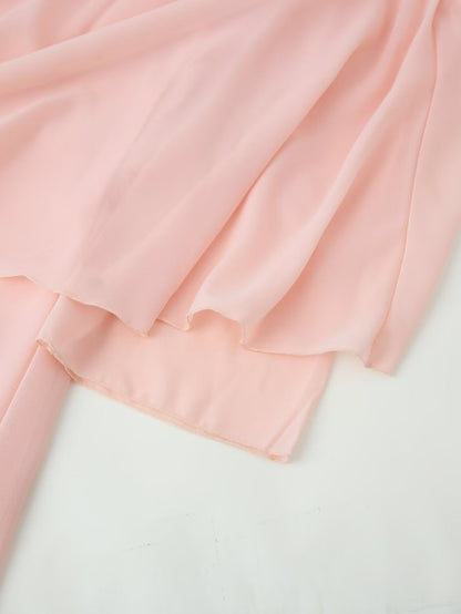 Women Summer round Neck Loose Elegant Elegant Long Sleeved Shawl Dress by Ragazza