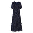 Spring Women Breasted Ruffled Collar Chiffon Split Dress by Ragazza