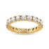 14K Yellow Gold 2.00 Cttw Shared Prong Set Round Cut Diamond Eternity Band (J-K Color, VS1-VS2 Clarity) - Ring Size 6.75 by Bids.com