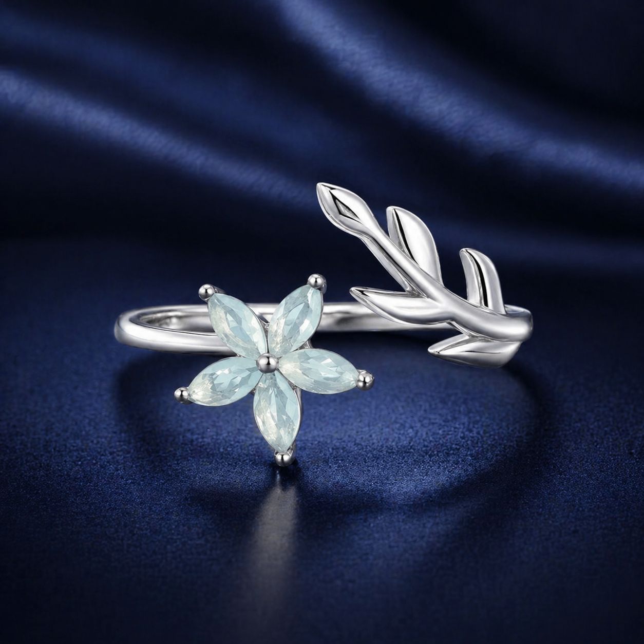 925 Sterling Silver &amp; Opal Ring for Women  DestGlow