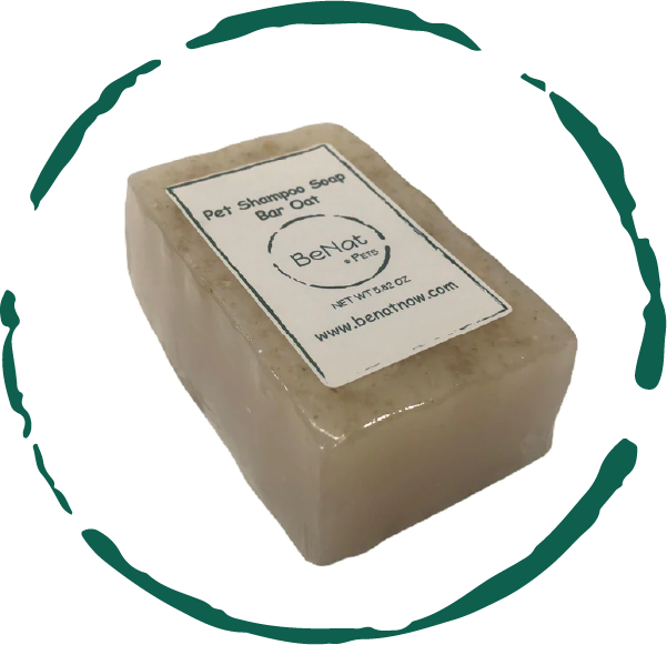 BeNat Pets. All-Natural Pet Shampoo Bar. Oat. 5.8 oz. by BeNat