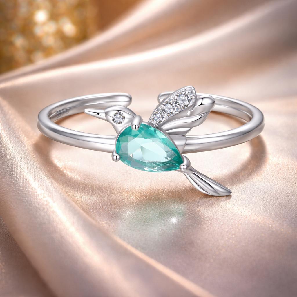 925 Sterling Silver Pavé CZ Ring  DestGlow