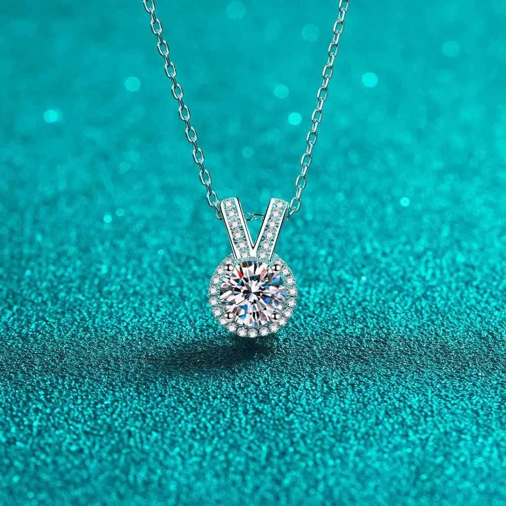 1 Carat Sparkala™ Rabbit Ears Shape Pendant Necklace