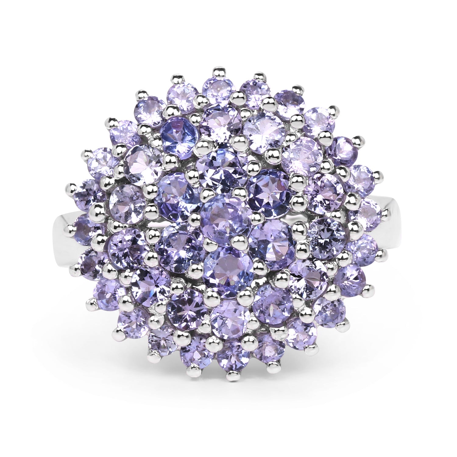 2.52 Carat Genuine Tanzanite .925 Sterling Silver Ring by Bids.com