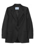 Prada Women Notched-Lapels Wool Blazer by Luosophy