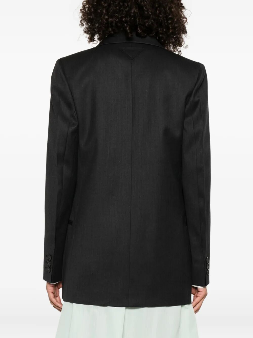 Prada Women Notched-Lapels Wool Blazer by Luosophy