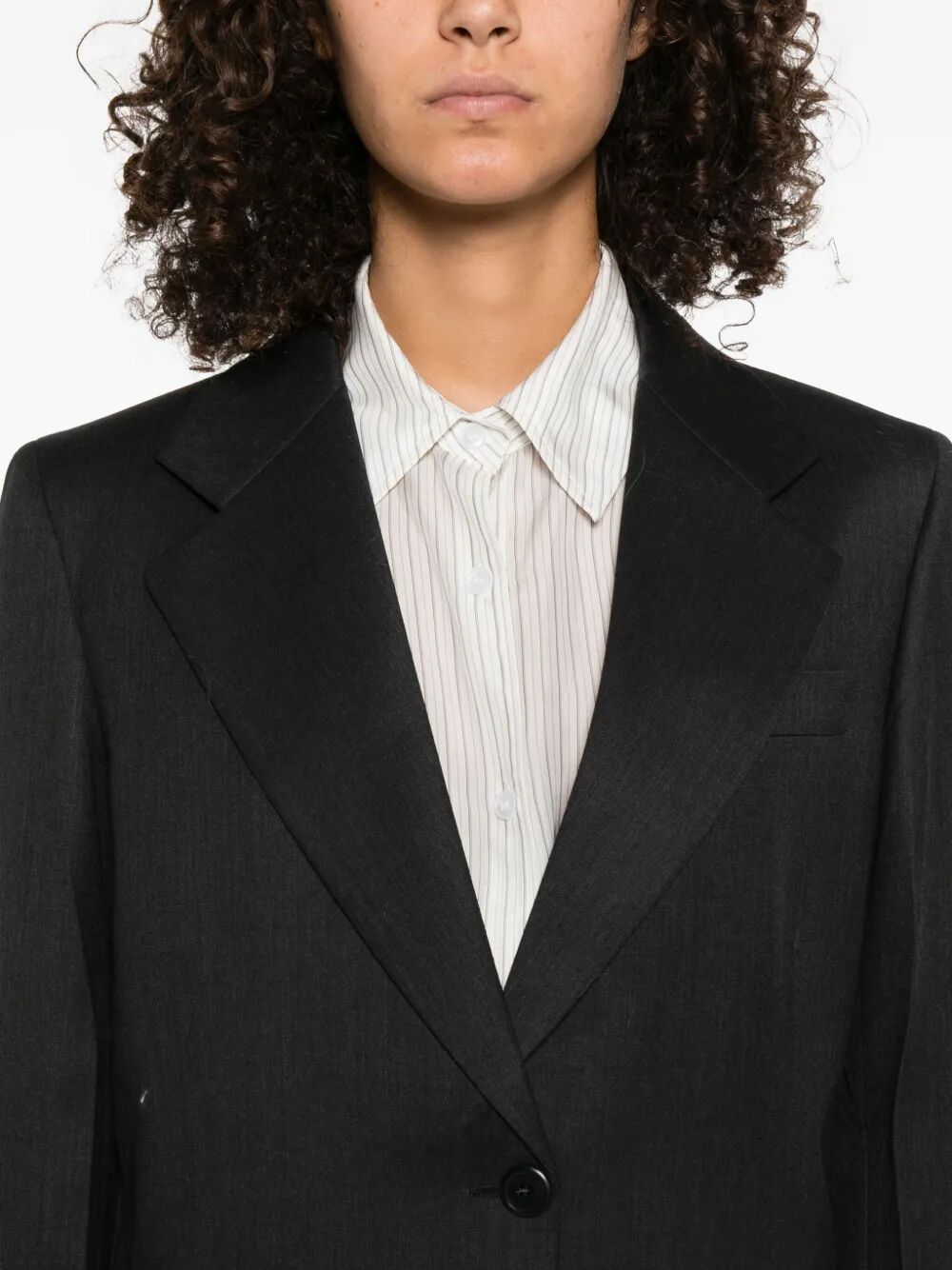 Prada Women Notched-Lapels Wool Blazer by Luosophy