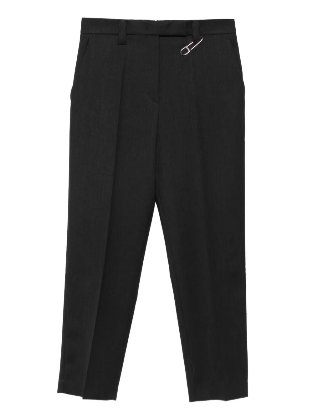 Prada Women Safety-Pin Detail Wool Trousers by Luosophy