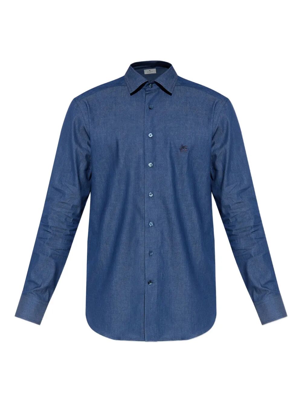 Etro Men Embroidered Logo Cotton Shirt by Luosophy