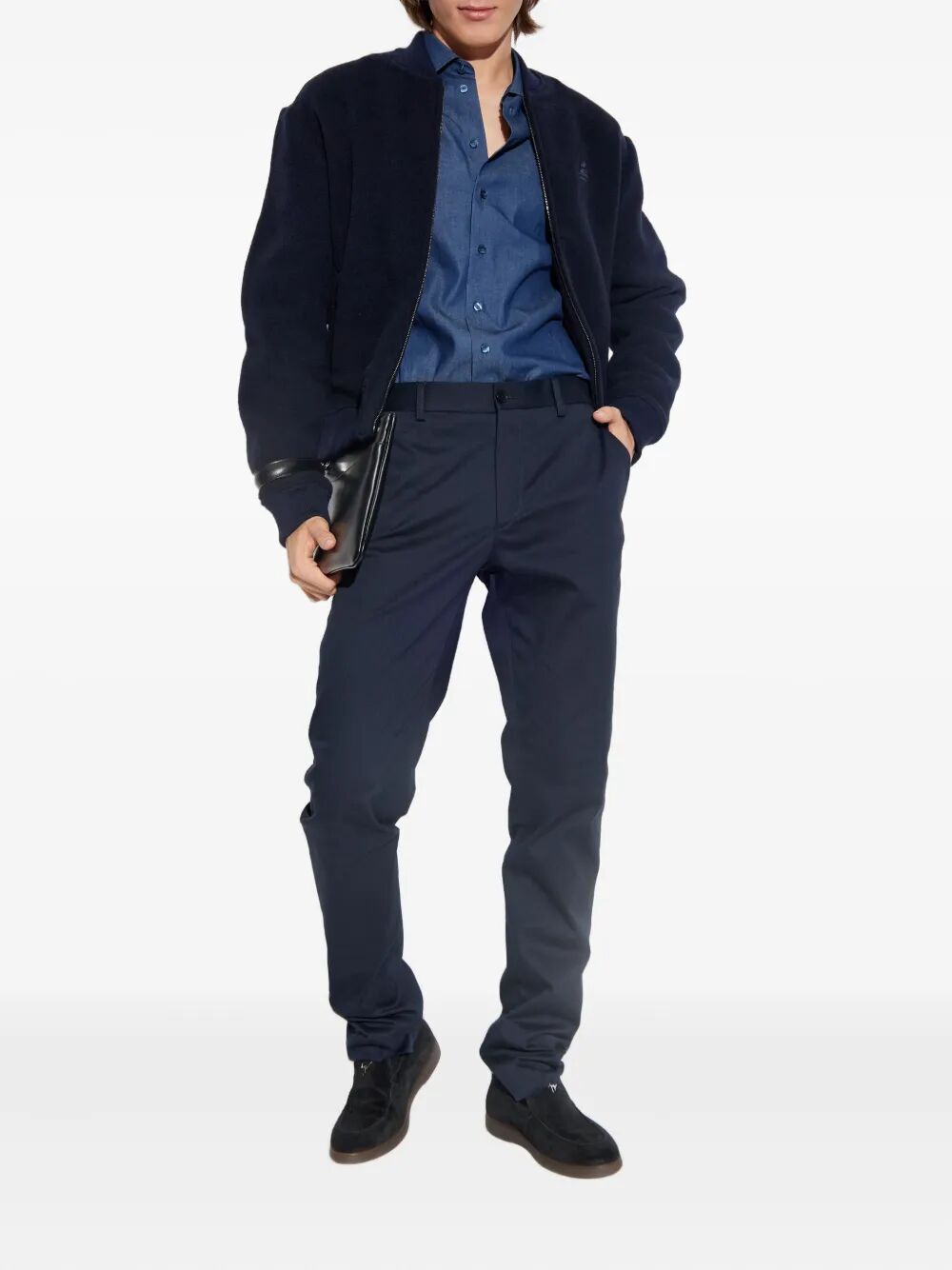 Etro Men Embroidered Logo Cotton Shirt by Luosophy