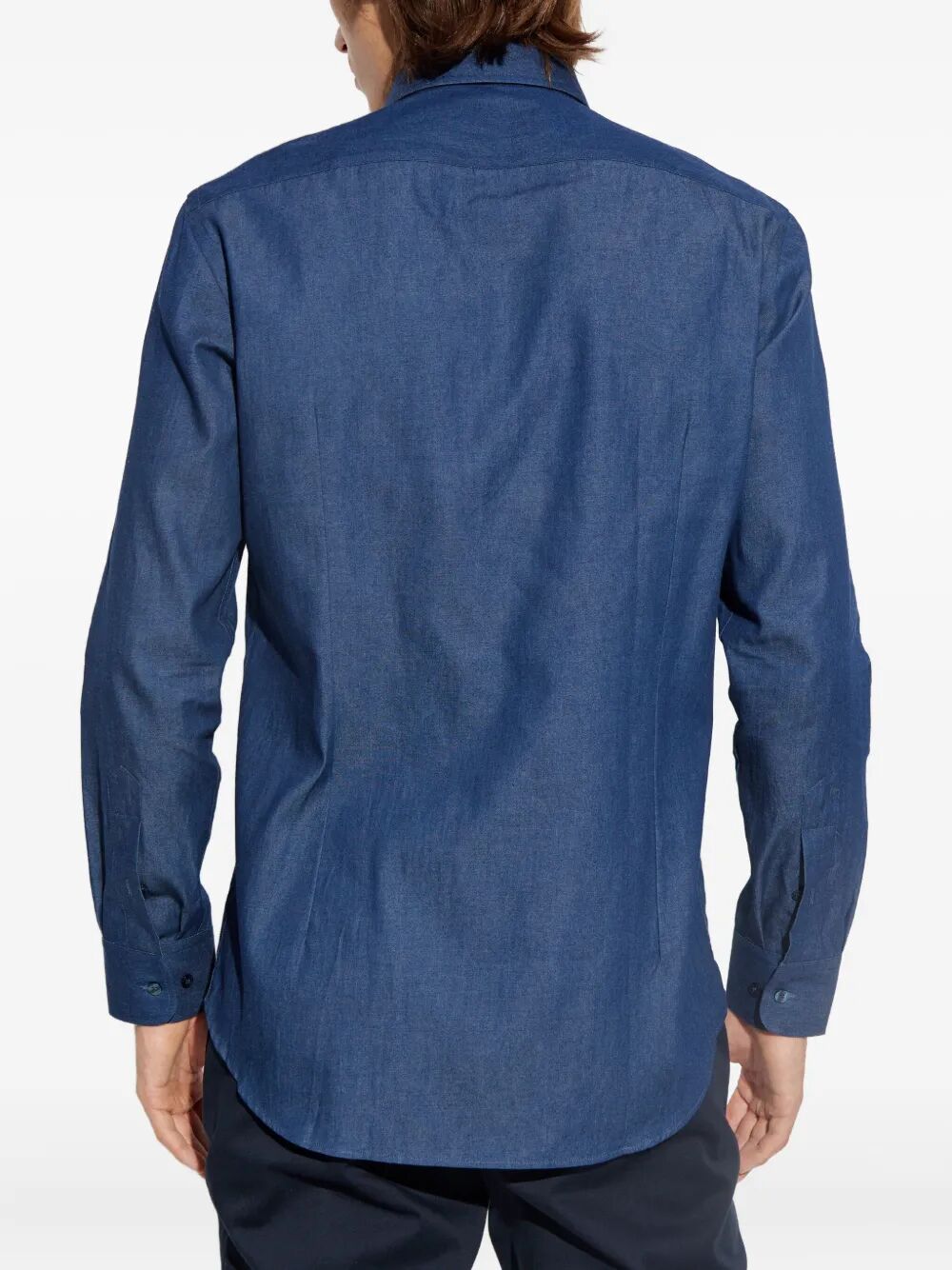 Etro Men Embroidered Logo Cotton Shirt by Luosophy