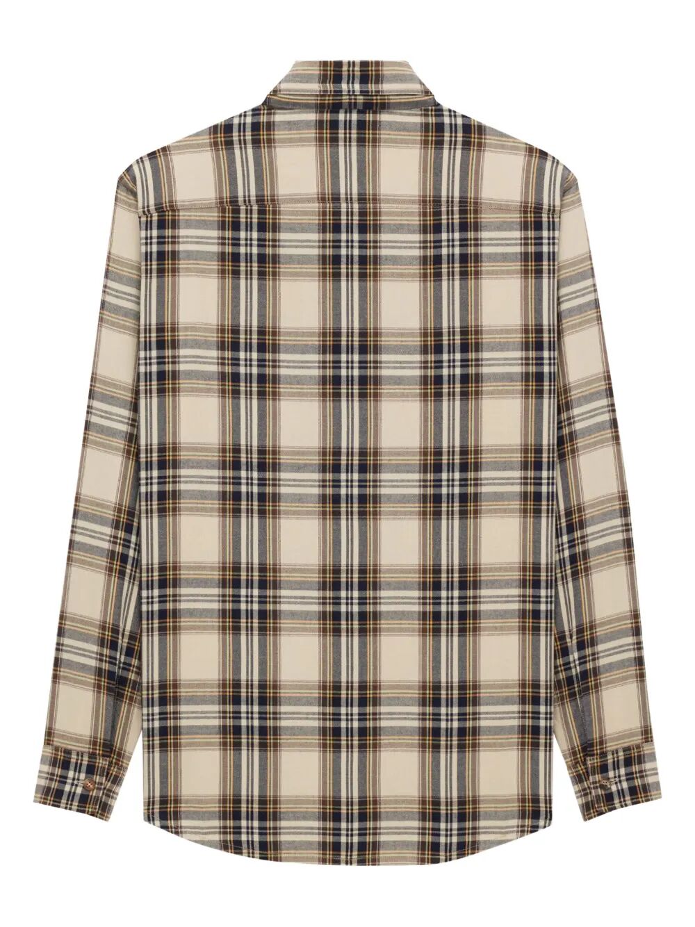 Saint Laurent Women Cassandre Lavallière Shirt In Cotton Tartan by Luosophy