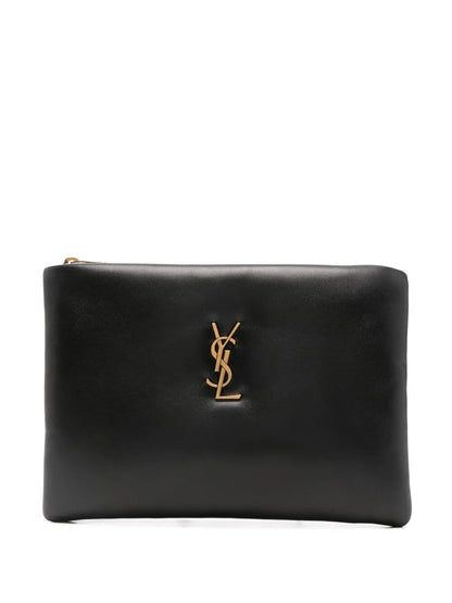 Saint Laurent Women Calypso Small Pouch In Lambskin by Luosophy