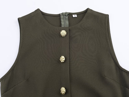 Women Clothing with Belt Stitching Dress by Ragazza