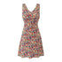 Summer Sweet Spicy Super Beautiful Floral Slim Fitting Slimming Sleeveless V eck Dress Short Dress by Ragazza