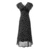 Summer Atmosphere Lace Stitching Vacation Floral Dress Flying Sleeves Slim Dress by Ragazza