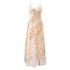 Summer Gentle Ruffled Design Niche Leopard Print Maxi Dress Slim Fit Strap Dress by Ragazza