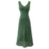 Summer Romantic Fresh Seaside Vacation Floral Dress Slim Fit Slimming V Neckline Dress by Ragazza