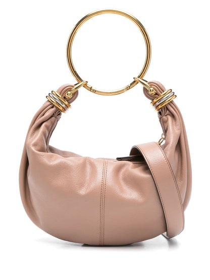 Chloe Women Small Bracelet Hobo Bag In Grained Leather by Luosophy
