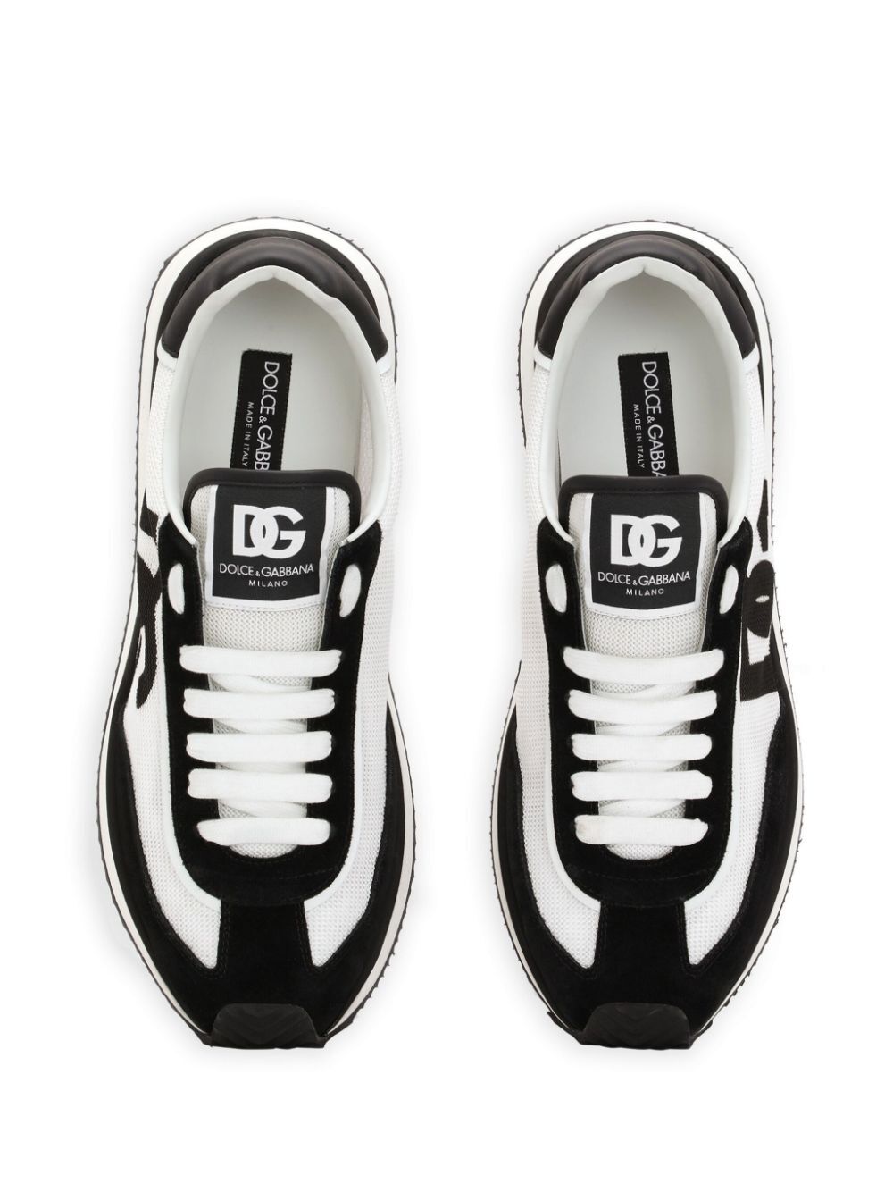 Dolce &amp; Gabbana Men Suede And Mesh Dg Cushion Sneakers by Luosophy