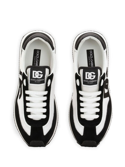 Dolce &amp; Gabbana Men Suede And Mesh Dg Cushion Sneakers by Luosophy