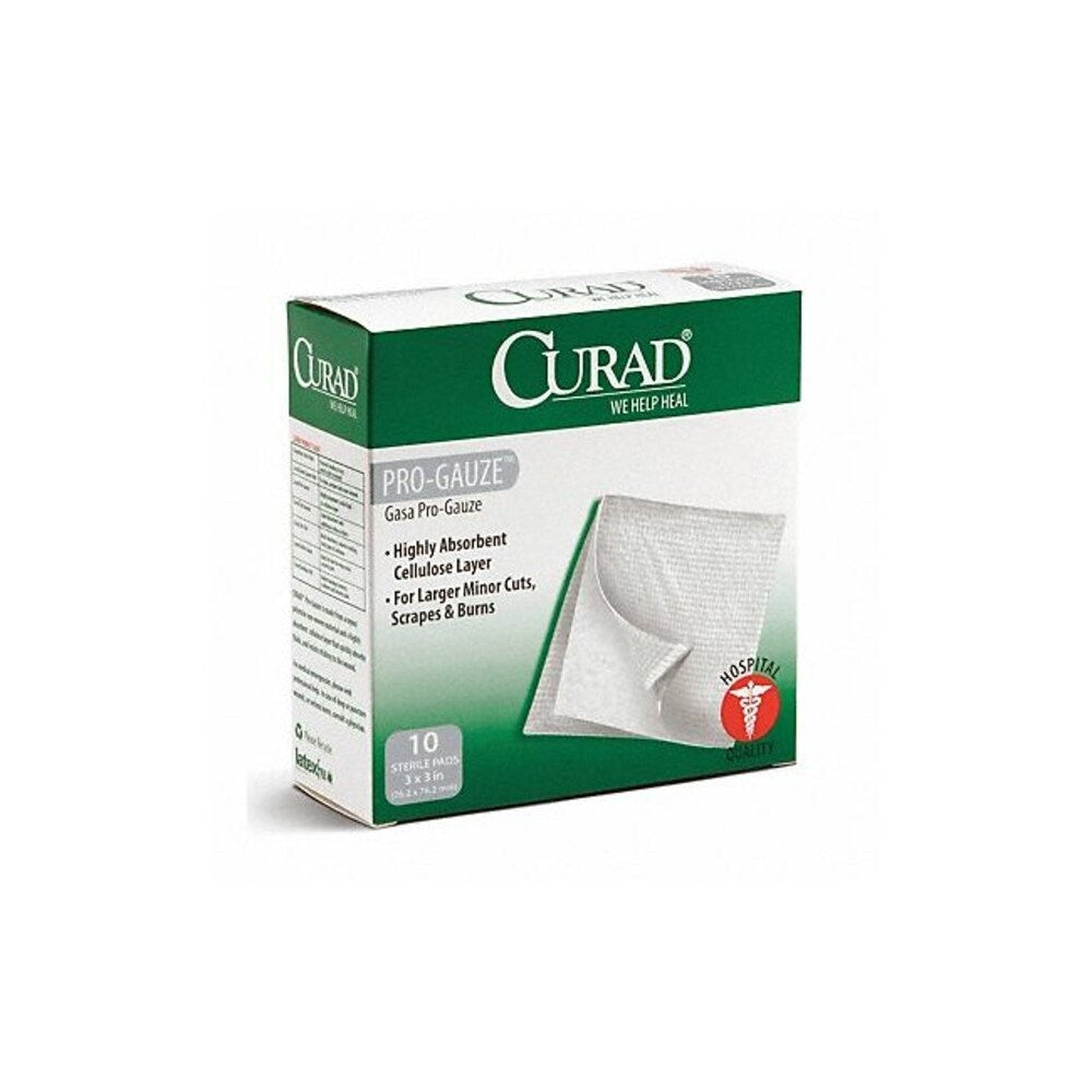 Curad Pro-Gauze Gauze Pads, Sterile 3 x 3 10 ct by Pasteur Pharmacy