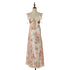 Women Vacation Print Lace Edged Halter Dress  DestGlow