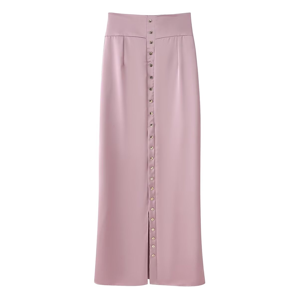 Women Elegant Solid Summer Silk Satin Skirt Sets by Ragazza