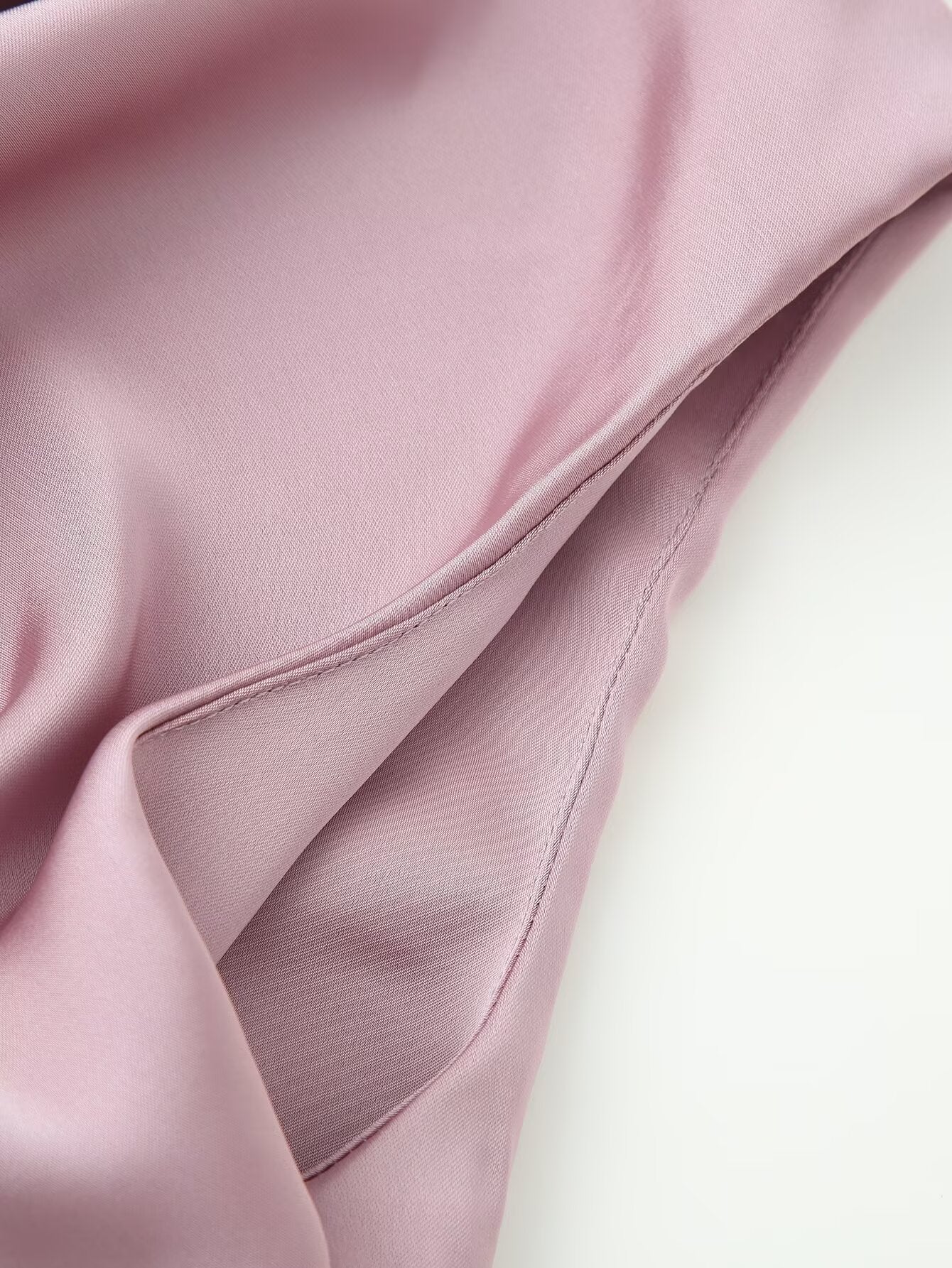 Women Elegant Solid Summer Silk Satin Skirt Sets by Ragazza