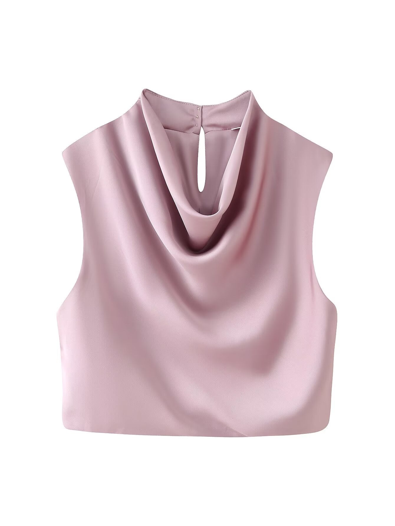 Women Elegant Solid Summer Silk Satin Skirt Sets by Ragazza
